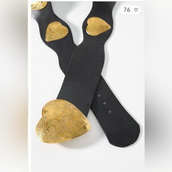 Anthropologie Z&L Europe multi heart hip belt size - Picture 3 of 8